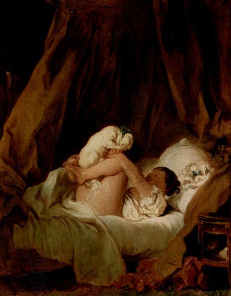 Jean-Honore Fragonard Madchen im Bett China oil painting art